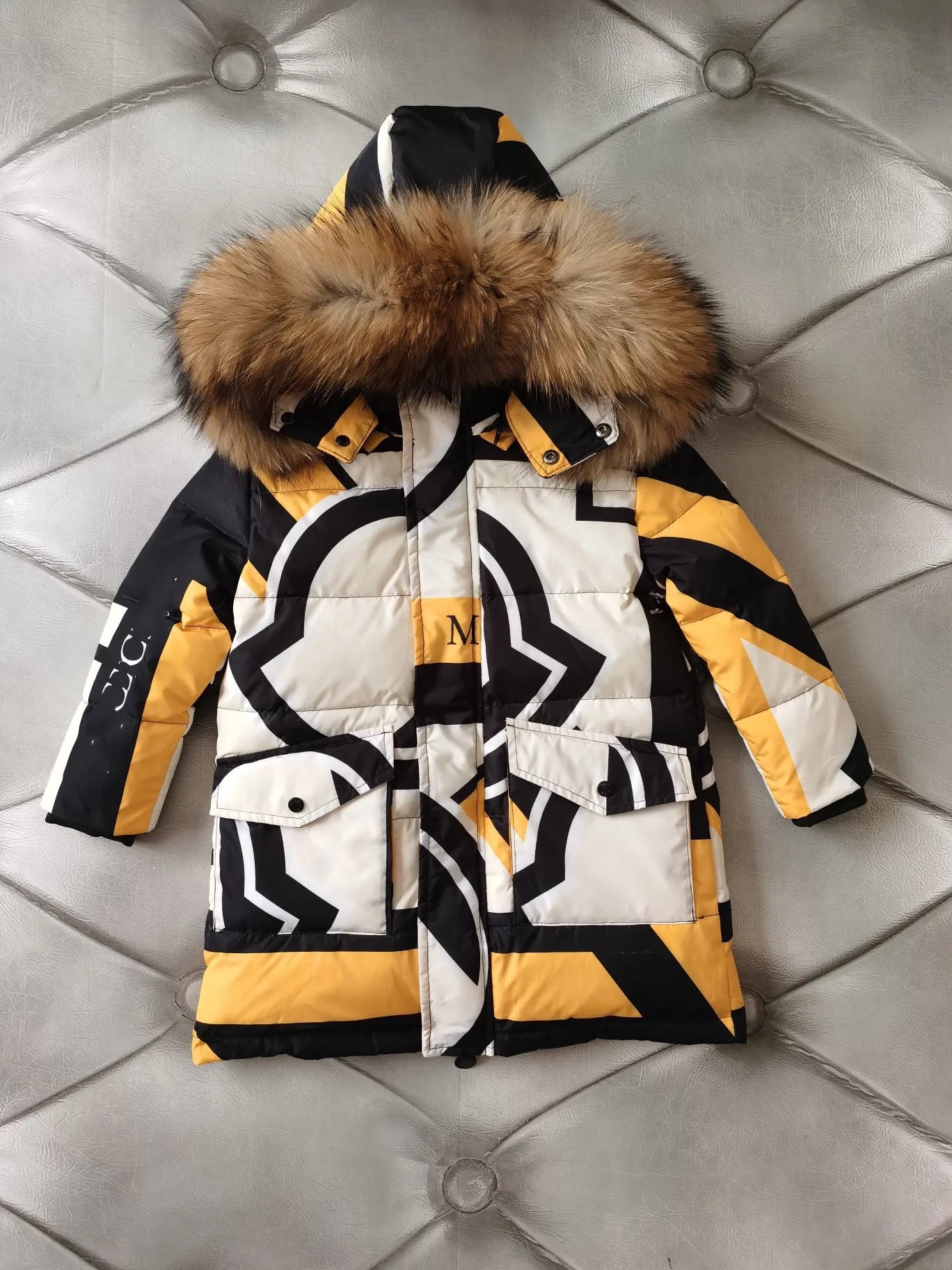 85cm-145cm 2024 winter down jacket children's parka girl down jackets child long thicken outerwear boy long duck down jackets